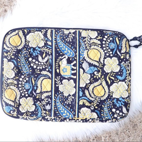 Vera Bradley Accessories - Vera Bradley Elephant Blue and Yellow Laptop Case